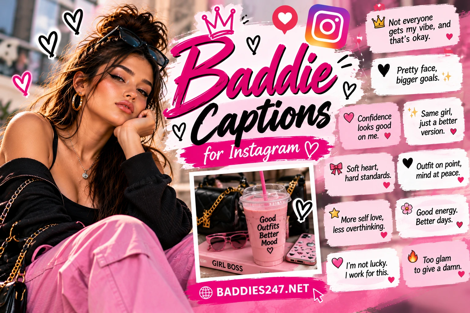 Baddie Captions for Instagram: 100+ Short Ideas for Every Post